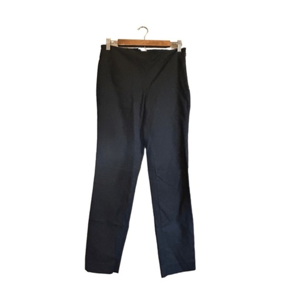 Vince Camuto Black Straight-Leg Trousers